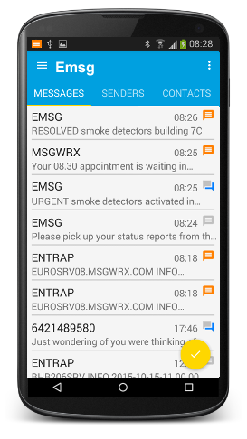 Emsg on Android